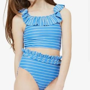 Habitual Girl Striped Swimsuit